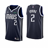 Men's Dallas Mavericks #2 Kyrie Irving Navy Statement Edition Stitched Basketball Jersey,baseball caps,new era cap wholesale,wholesale hats